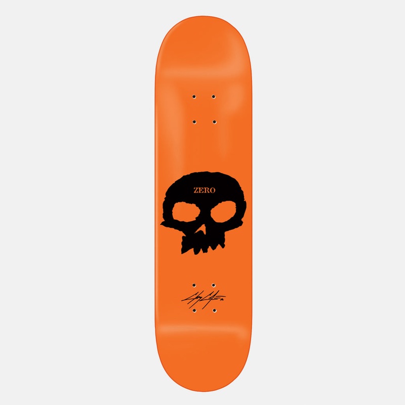 Zero Skateboards – 8.5″ Chris Cole Signature Skull Skateboard Deck – Orange