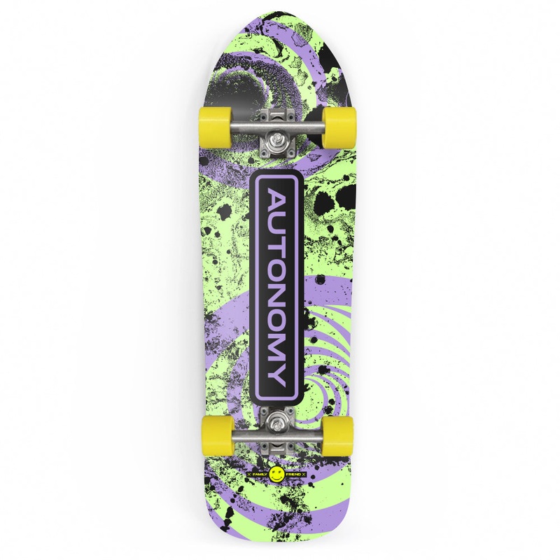 Autonomy Cruiser Complete – Shapeshifter Rhythm II 9.25″ – Green/Purp