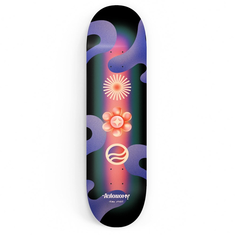 Autonomy Skateboards Deck – “Trilogist Series” – 8.0″