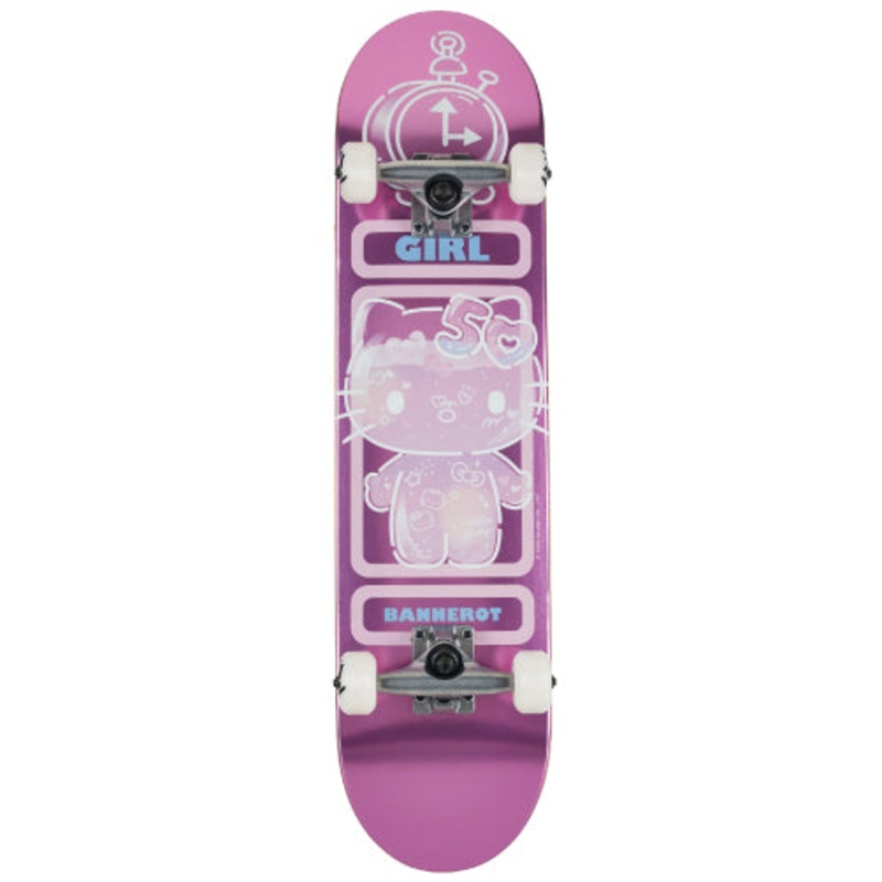 Girl X Hello Kitty 50th Anniversary Bannerot Complete Skateboard 7.5″ 7.5″