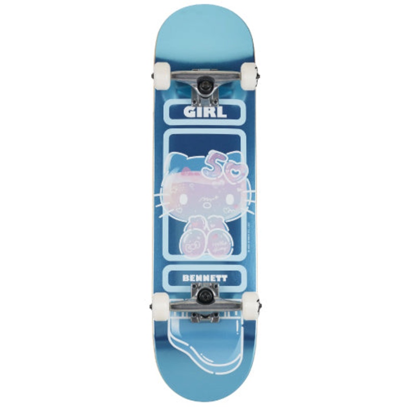 Girl X Hello Kitty 50th Anniversary Bennett Complete Skateboard 7.875″ 7.875″