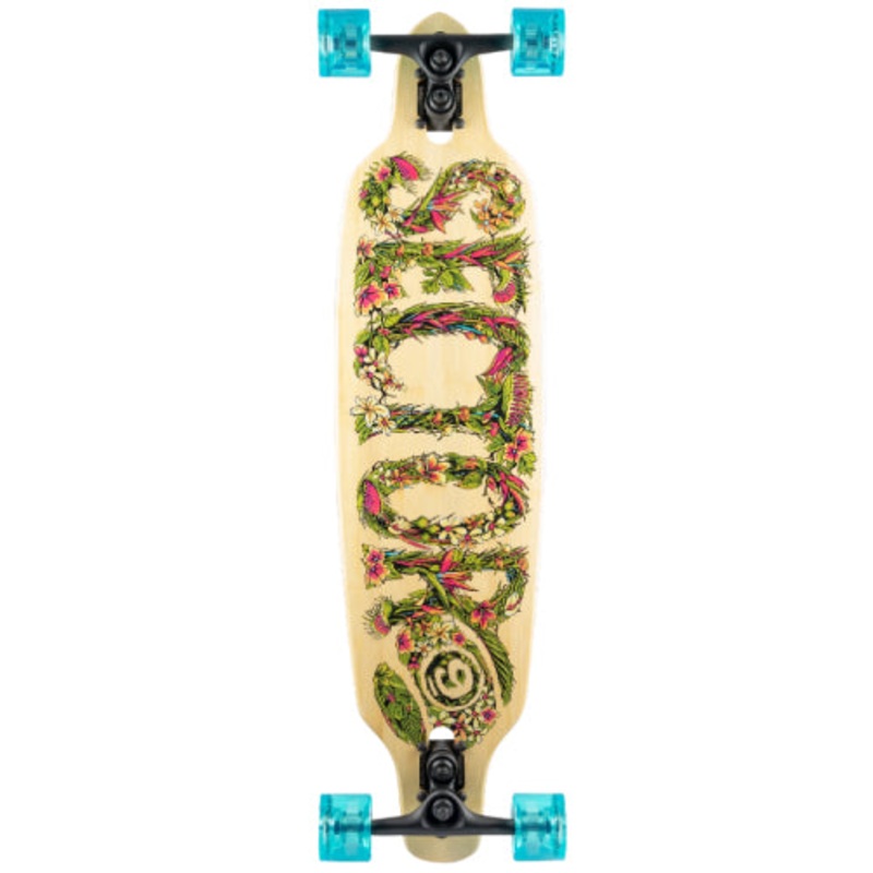 Sector 9 Fractal Flora Sidewinder Bamboo Longboard Complete 36″ 36″
