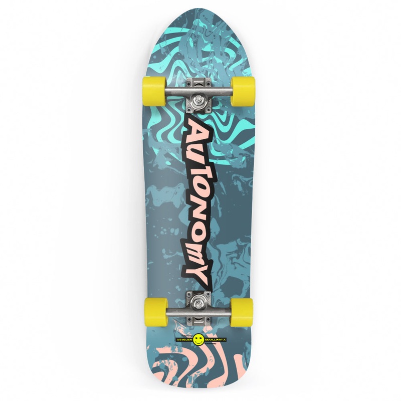 Autonomy Cruiser Complete – Shapeshifter Rhythm II 9.25″ – Teal/Peach