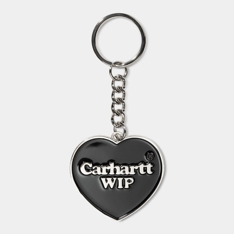 Carhartt WIP – Heart Enamel Keychain – Black