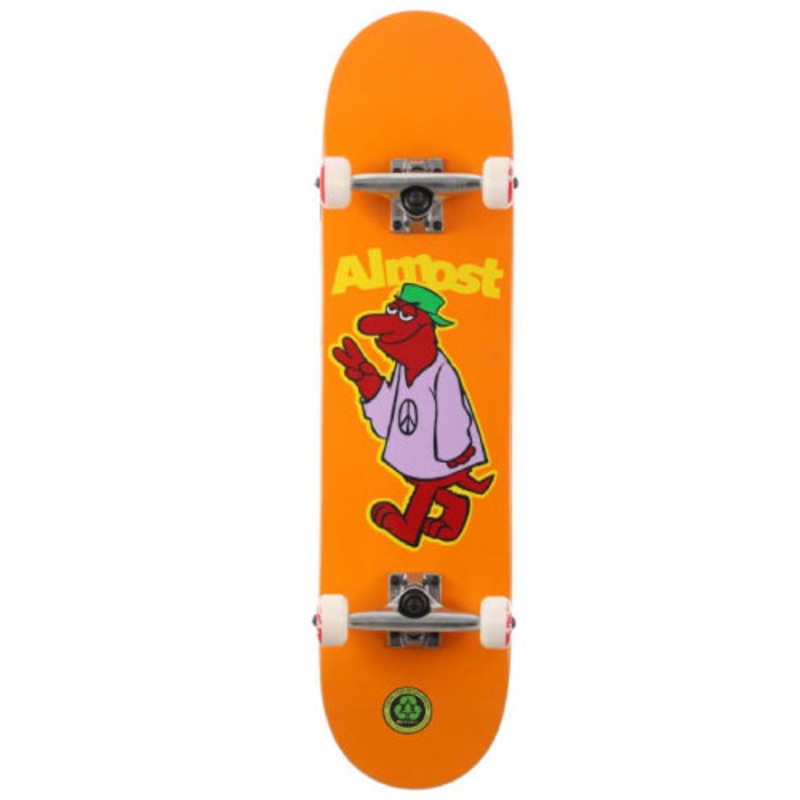 Almost Peace Out Complete Skateboard Orange 7.875″ 7.875″