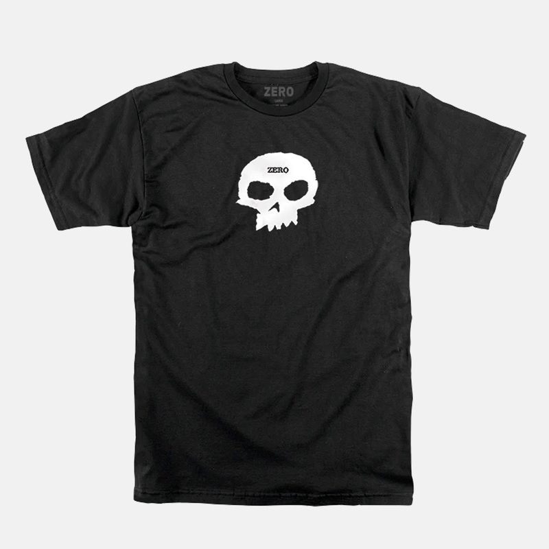 Zero Skateboards – Single Skull T-Shirt – Black Small