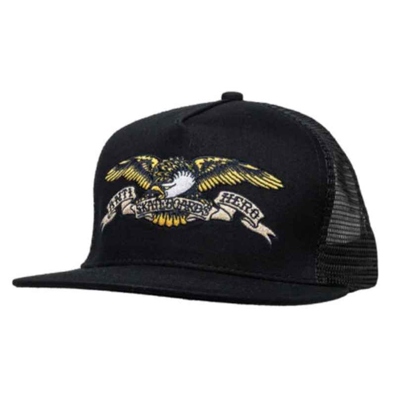 Antihero Eagle Embroidered Trucker Hat – Black OS