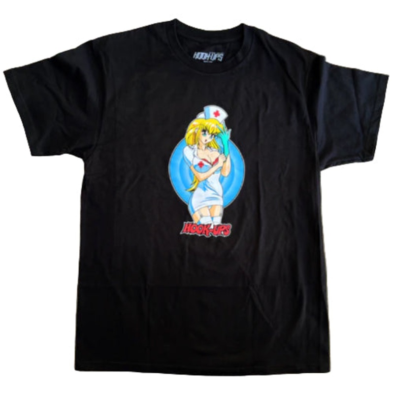 Hook-Ups Nurse Daisy Tee – Black Medium