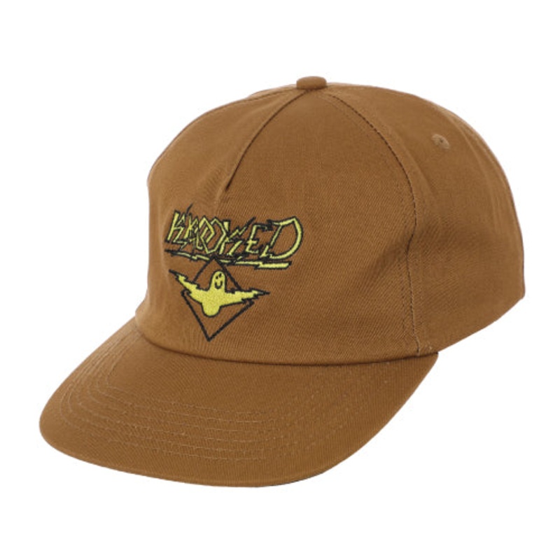 Krooked Bird Lightning Snapback Hat – Tan OS