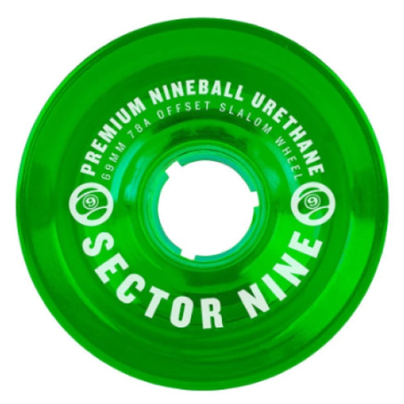 Sector 9 Nineballs Skateboard Wheels Green 69MM 78A 69mm