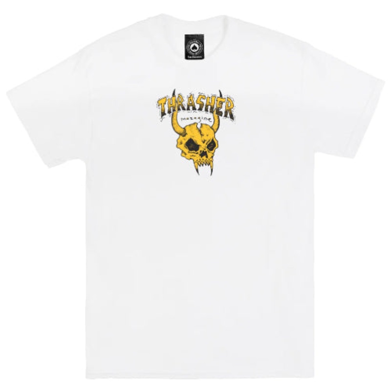 Thrasher Barbarian Tee – White Medium