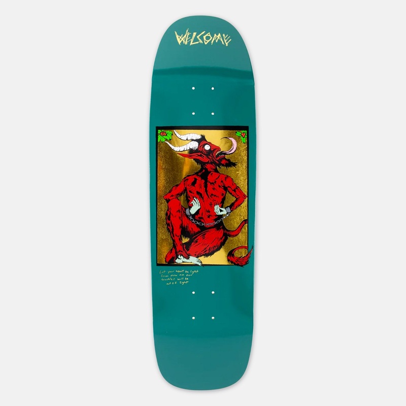 Welcome Skateboards – 9.25″ Krampus On Golem Skateboard Deck