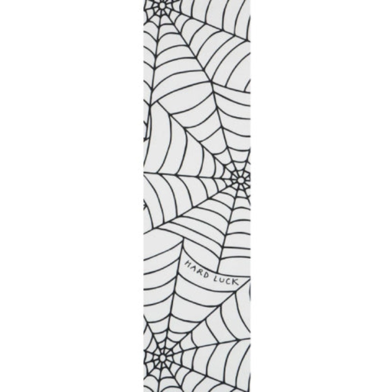 Hard Luck Spiderweb Griptape – Clear/Black 9″ x 33″