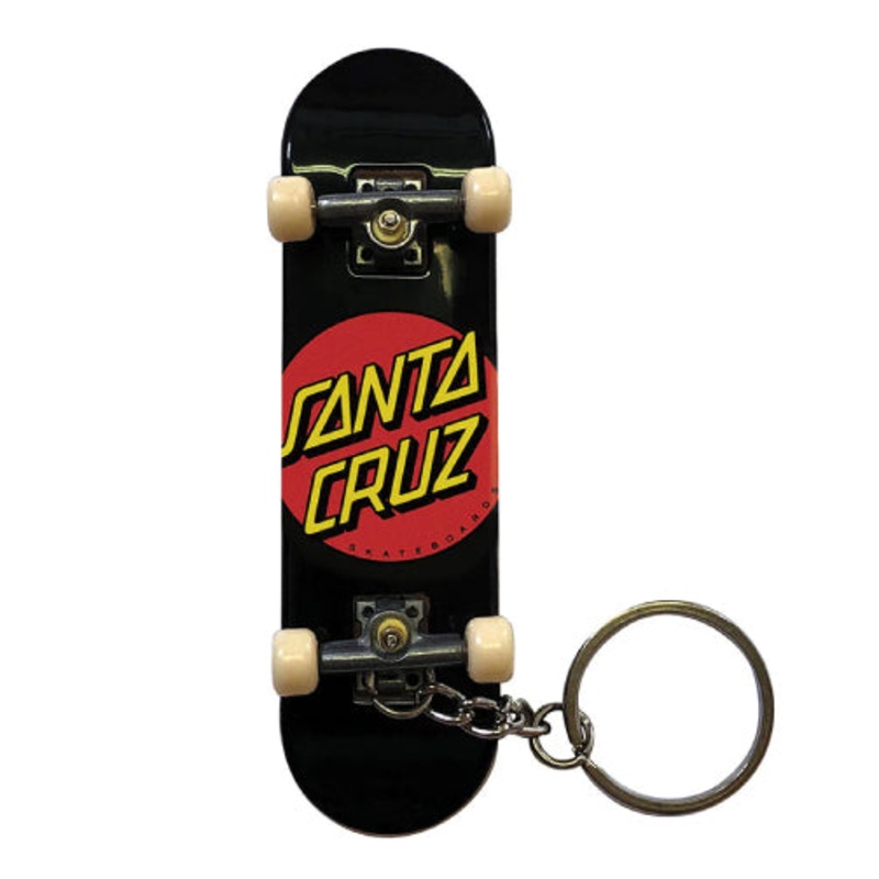 Santa Cruz Classic Dot Black Fingerboard Keychain
