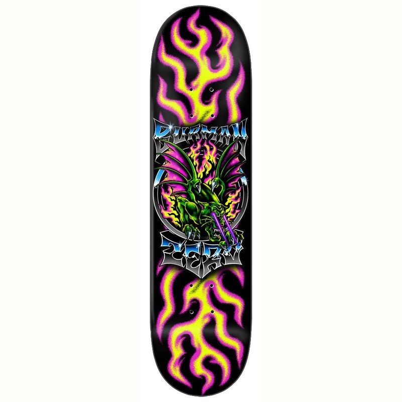 Zero Skateboards Dane Burman Chrome Series Skateboard Deck Pink 8.5″