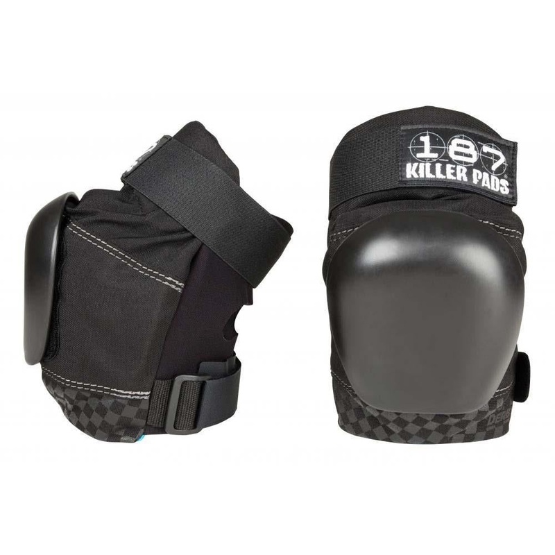 187 Killer Pads Pro Derby Knee Black Black ADULT X-SMALL