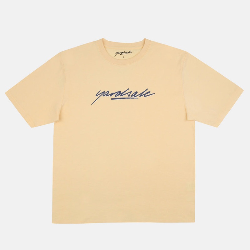 Yardsale – Script T-Shirt – Yellow Small