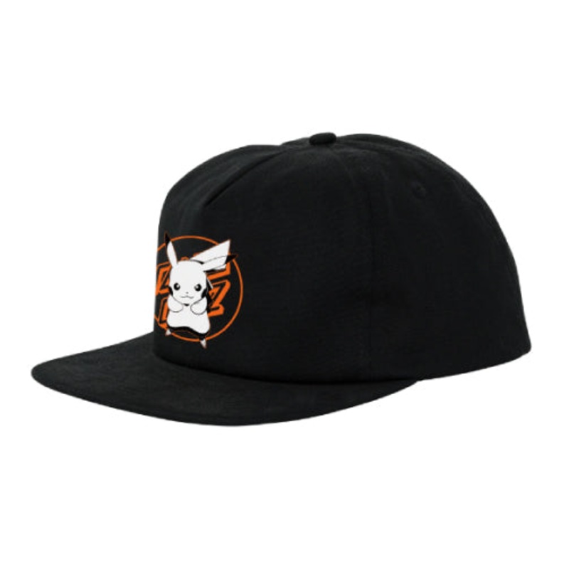 *LIMITED* Santa Cruz X Pokemon Pikachu Snapback Hat – Black OS