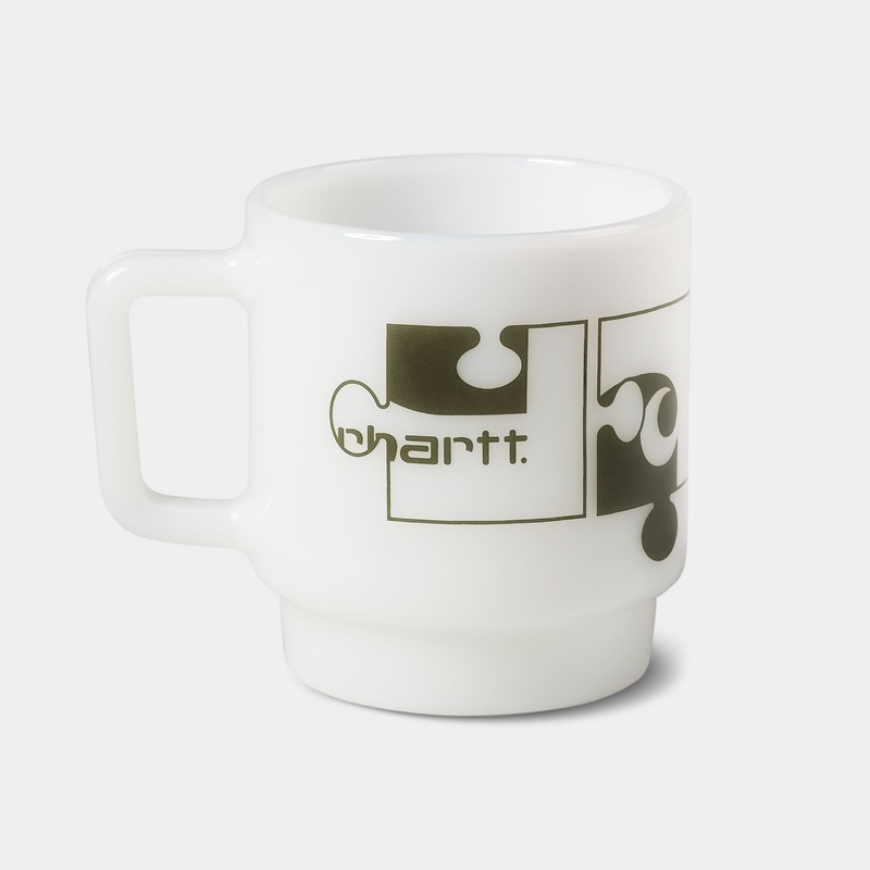 Carhartt WIP – Assemble Glass Mug – White / Plant