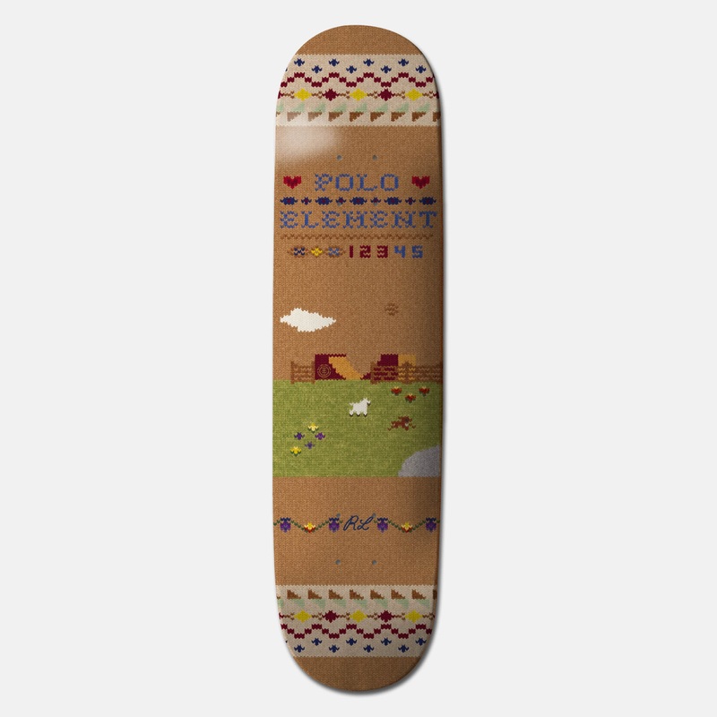 Element Skateboarding – 8.5″ Polo Ralph Lauren Ranch Ramp Skateboard Deck
