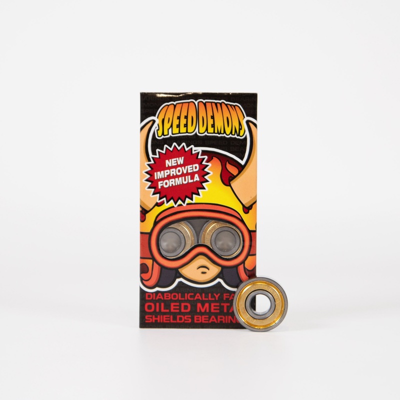 Speed Demon – Hotshot Skateboard Bearings – Gold