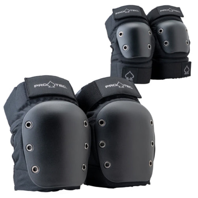 Pro-Tec Street Open Back Knee/Elbow Pad Set – Black Small