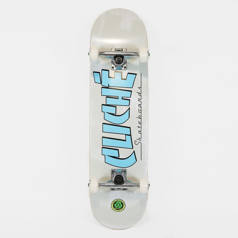 Cliche – 8.0″ Banco First Push Complete Skateboard – Blue / White