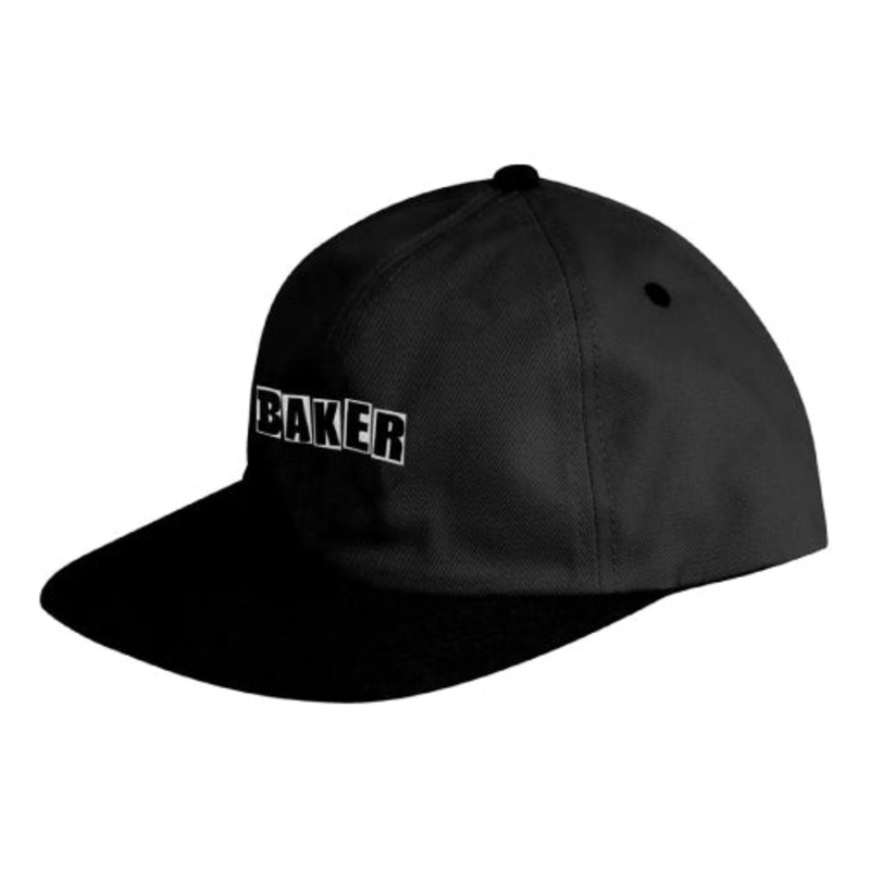 Baker Brand Logo Snapback Hat – Black OS