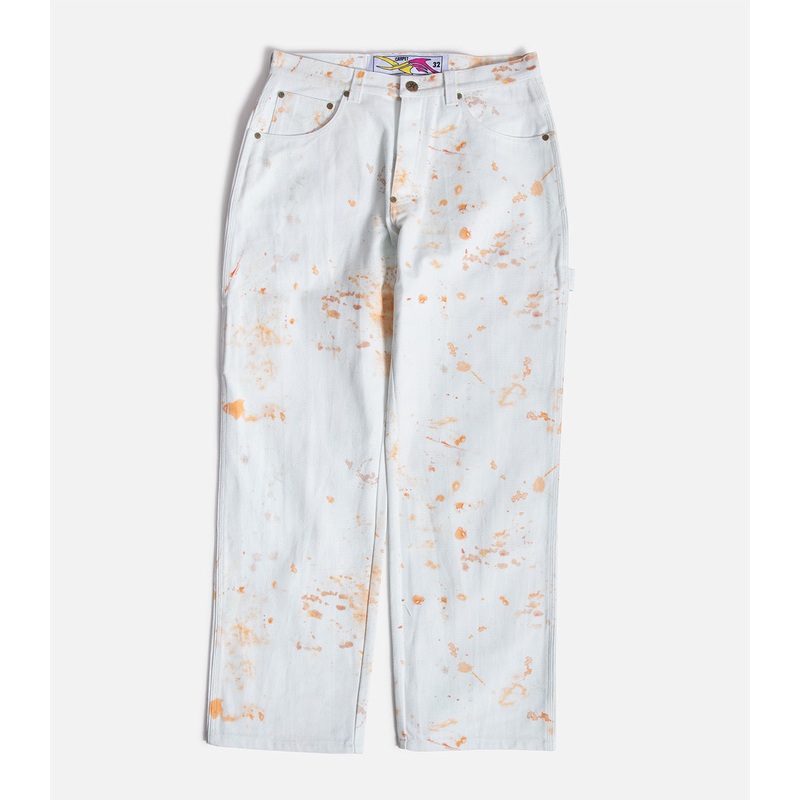 Carpet Work Pants 30 White/Rust