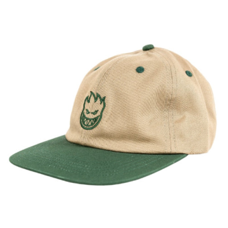 Spitfire Lil Bighead Strapback Hat – Tan/Green OS