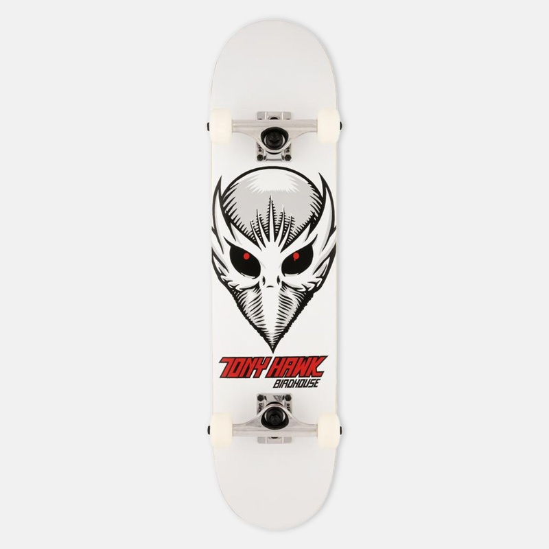 Birdhouse Skateboards – 7.5″ Birdman Head Complete Skateboard – White