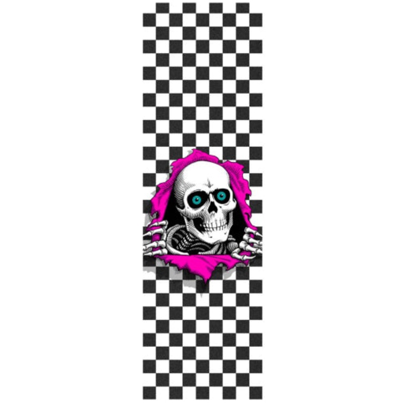 Powell Peralta Ripper Checker Black/White/Pink Griptape 9″ x 33″