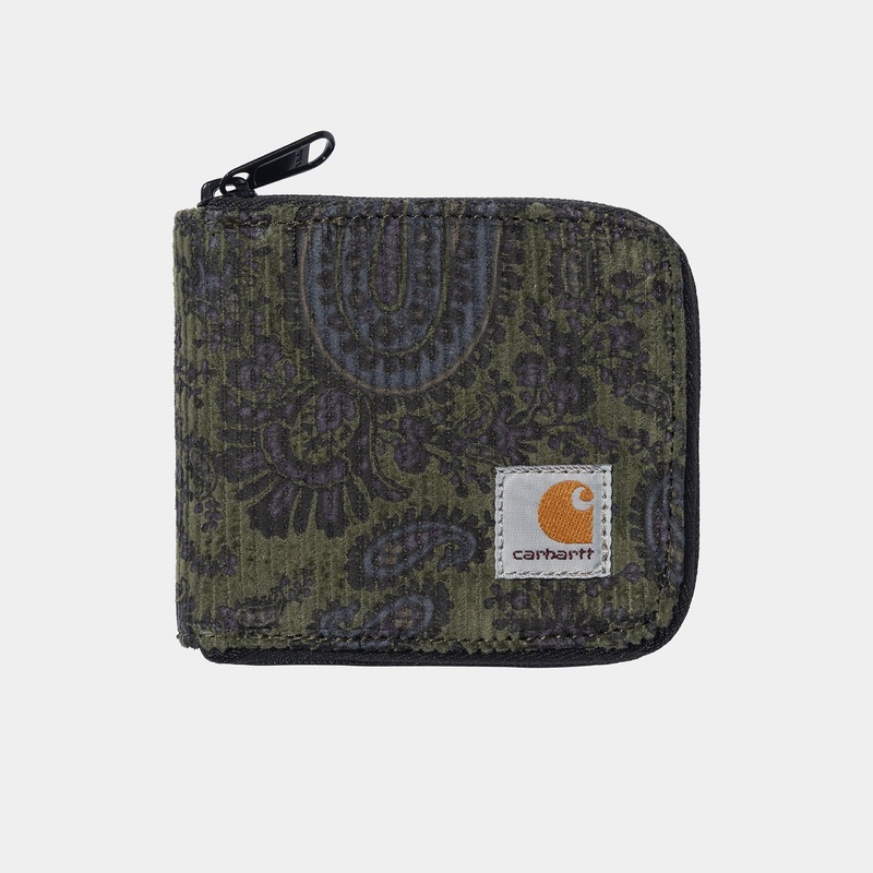 Carhartt WIP – Flint Zip Wallet – Paisley / Plant