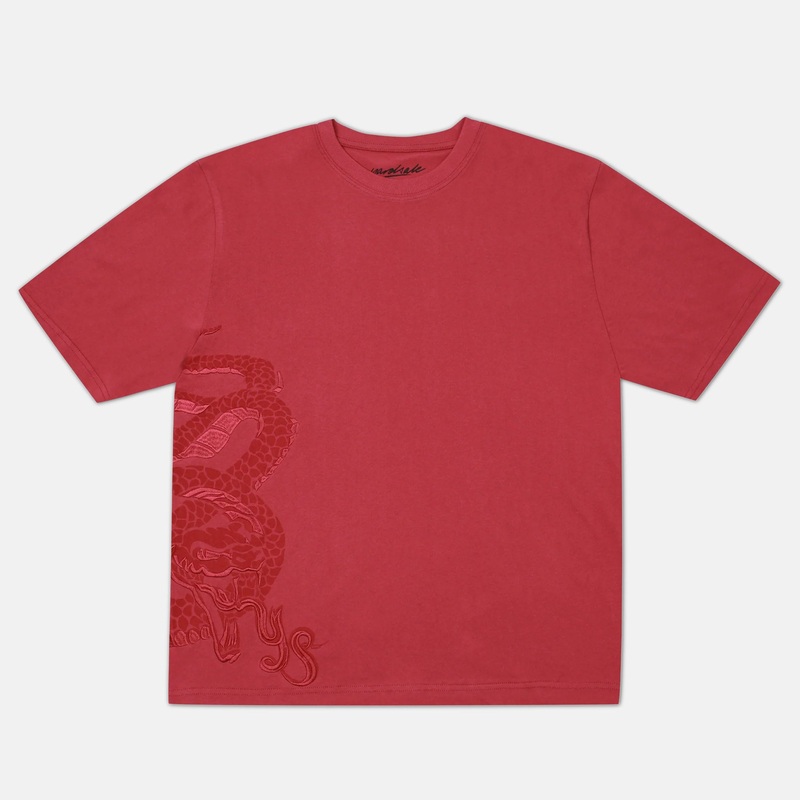 Yardsale – Snake EMB T-Shirt – Red Small