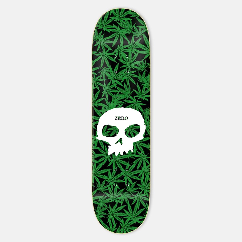 Zero Skateboards – 8.5″ Weed Skull Tommy Sandoval Skateboard Deck – Weed
