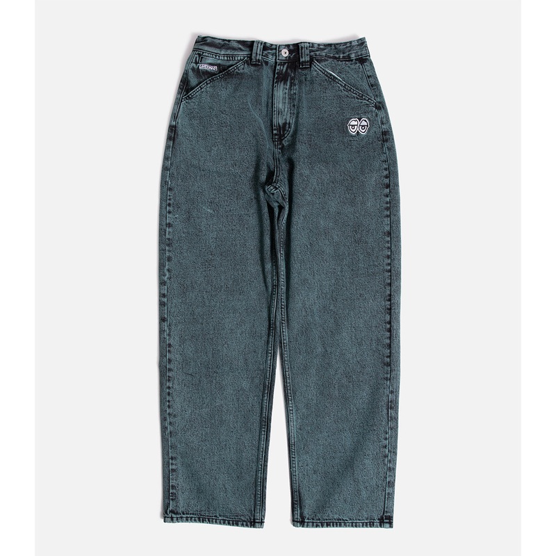 Krooked Eyes Denim Twill Pants S Green