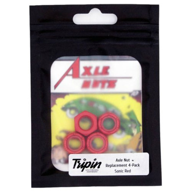 Tripin Standard Axle Nut Set Red