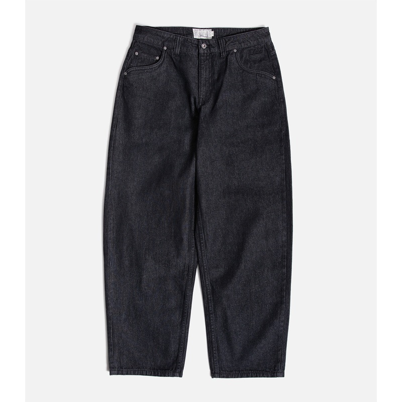 Dime Baggy Denim Pants 28 Black Washed