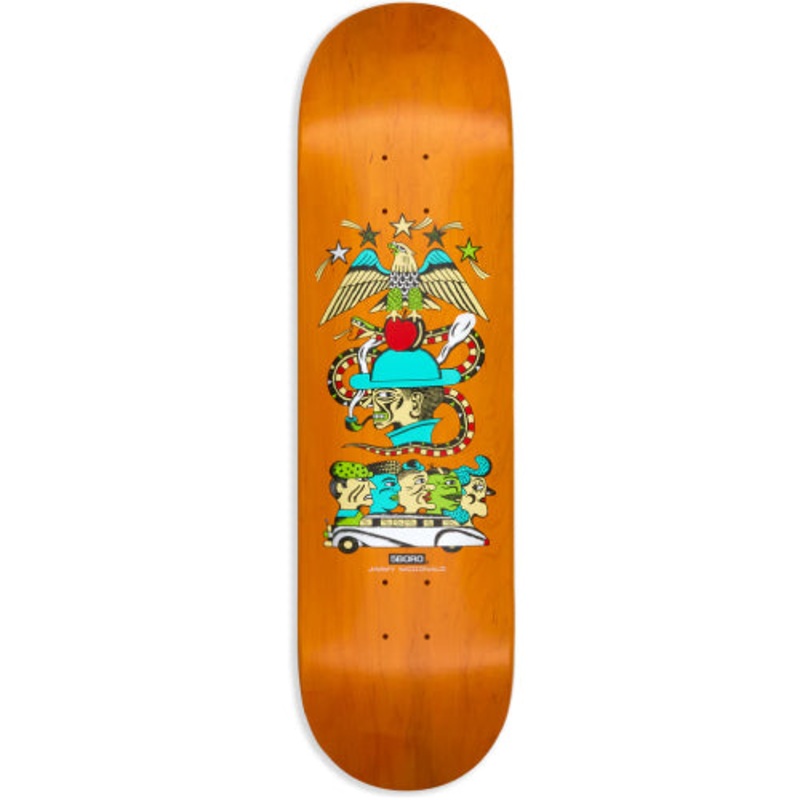 5Boro X Thomas Redrey Jimmy McDonald Orange Skateboard Deck 8.5″ 8.5″