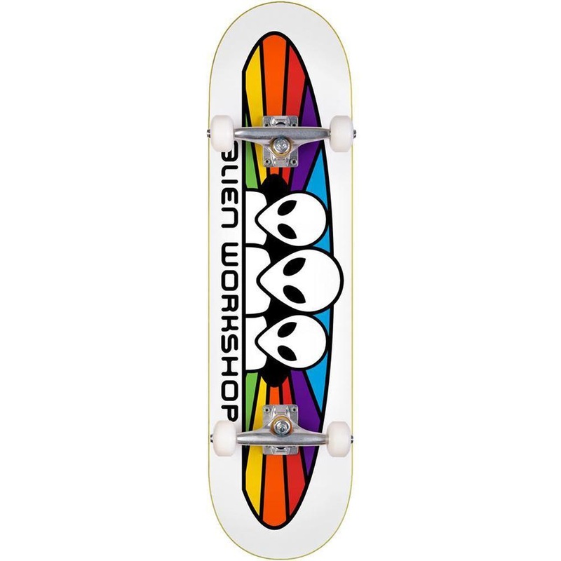 Alien Workshop Spectrum Factory Complete Skateboard White 7.75″