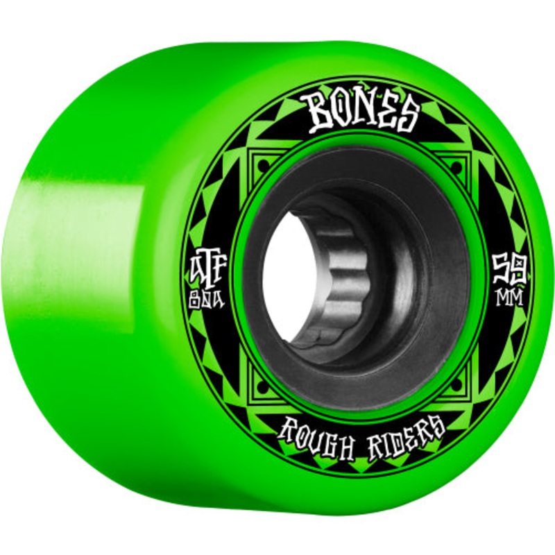 Bones ATF Rough Riders Runners Wheels Green 59MM 80A 59mm