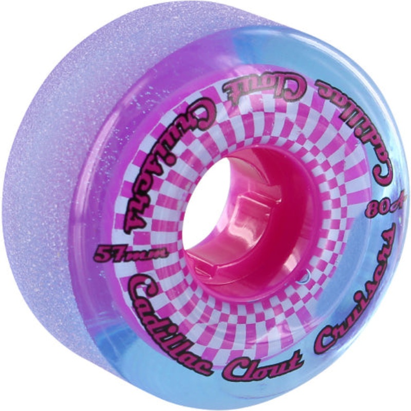 Cadillac Clout Cruiser Wheels Blue/Pink 57MM 80A 57mm