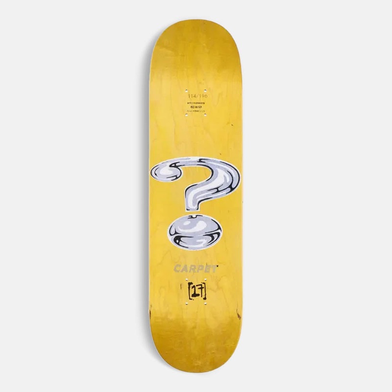 Carpet Company – 8.25″ Chrome Skateboard Deck (Various Stains) Black