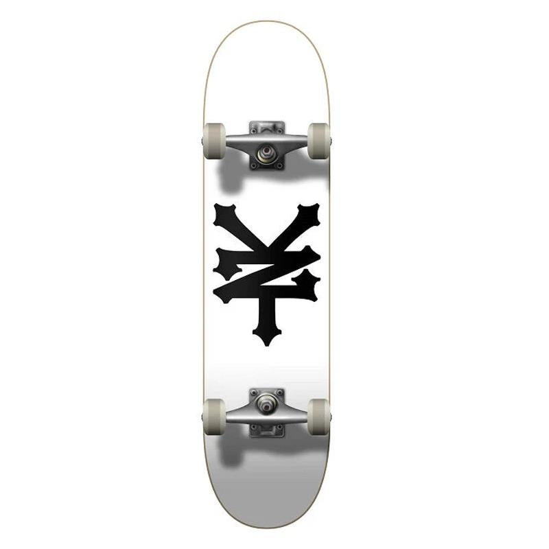 Zoo York Skateboards OG 95 Crackerjack Factory Complete Skateboard White Black 8″