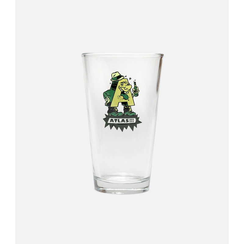 Atlas Special Ways Pint Glass Beige/Green