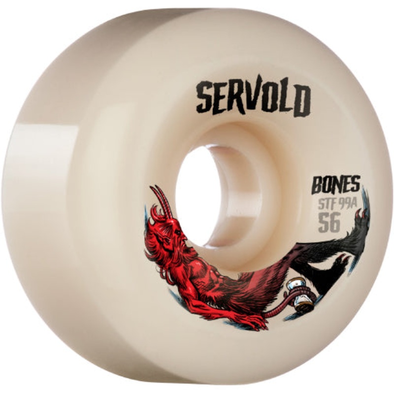 Bones STF Dakota Servold Trapped V6 Wide-cut Wheels 56MM 99A 56mm