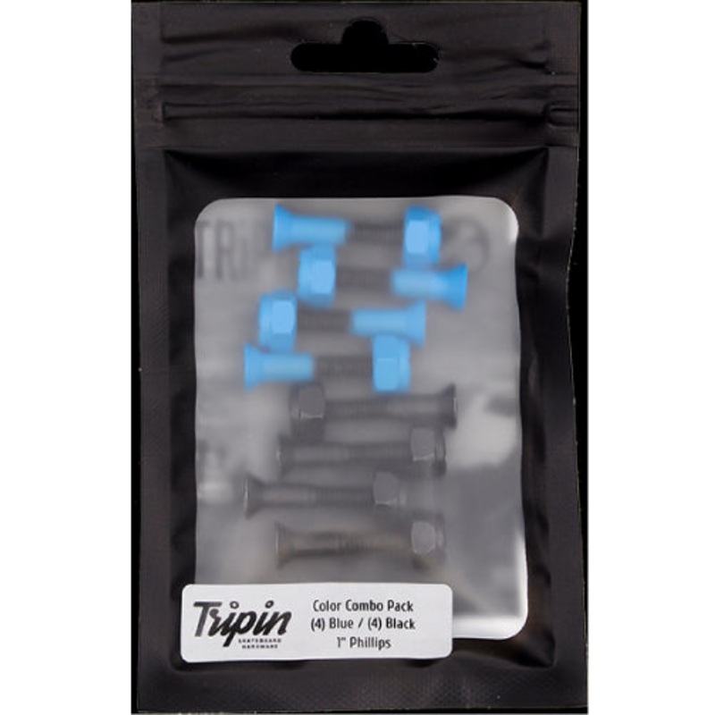 Tripin Phillips Hardware Combo Pack Blue/Black 1″ 1.0″