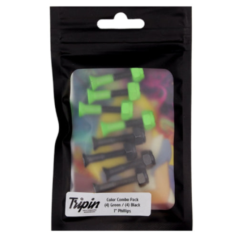 Tripin Phillips Hardware Combo Pack Green/Black 1″ 1.0″