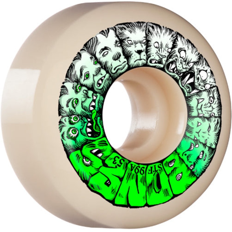 Bones STF V5 Sidecut Weird Wolf Wheels 53MM 99A 53mm