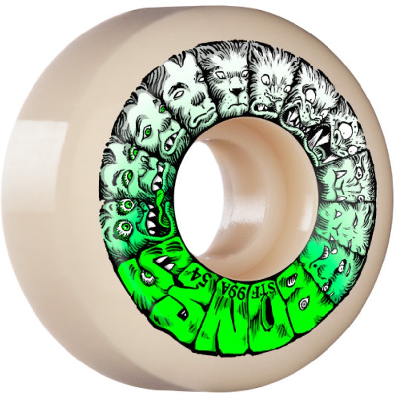 Bones STF V5 Sidecut Weird Wolf Wheels 54MM 99A 54mm
